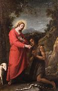 Matteo Rosselli Jesus and John the Baptist meet in their youth France oil painting artist